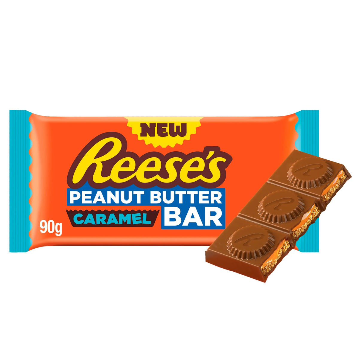 Peanut Butter Caramel Bar 92g by Reese's at The British Vault