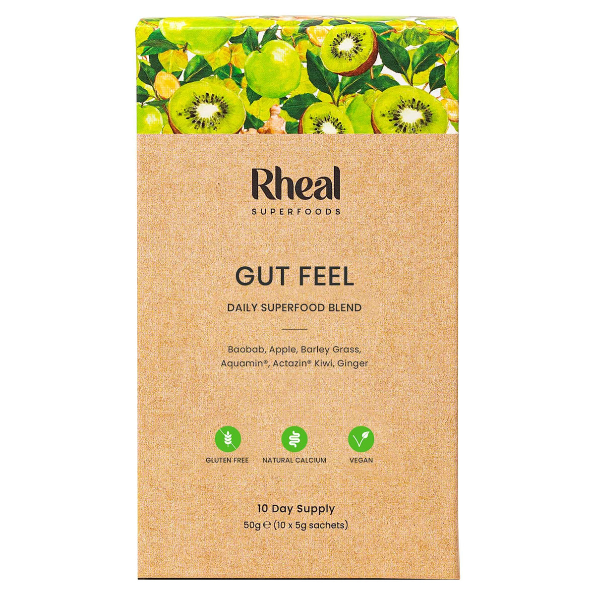 Gut Feel 10x5g by RHEAL SUPERFOODS