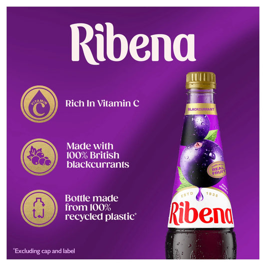 Blackcurrant Squash 850ml by RIBENA