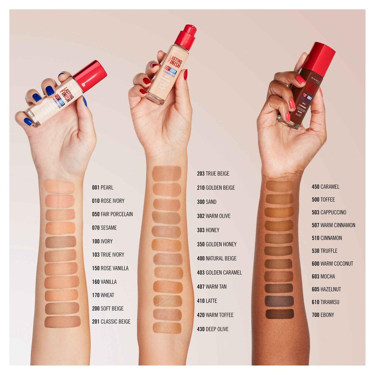 Lasting Finish Foundation 605 Hazelnut by RIMMEL
