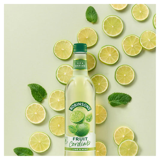 Crushed Lime & Mint Fruit Cordial by ROBINSONS
