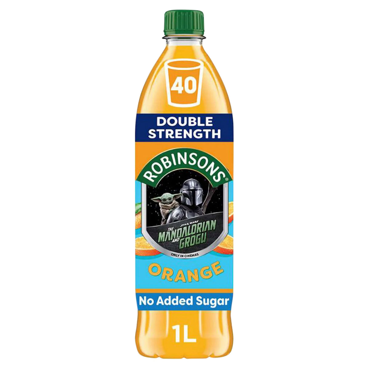 Double Strength Orange No Added Sugar Squash 1l by ROBINSONS