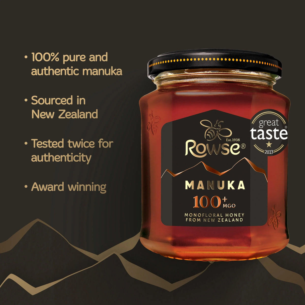 Authentic Manuka New Zealand Honey 100+ by Rowse