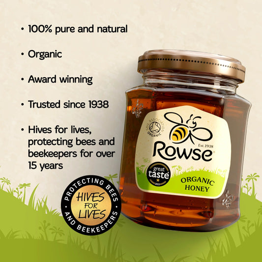 Organic Clear Honey 340g by Rowse