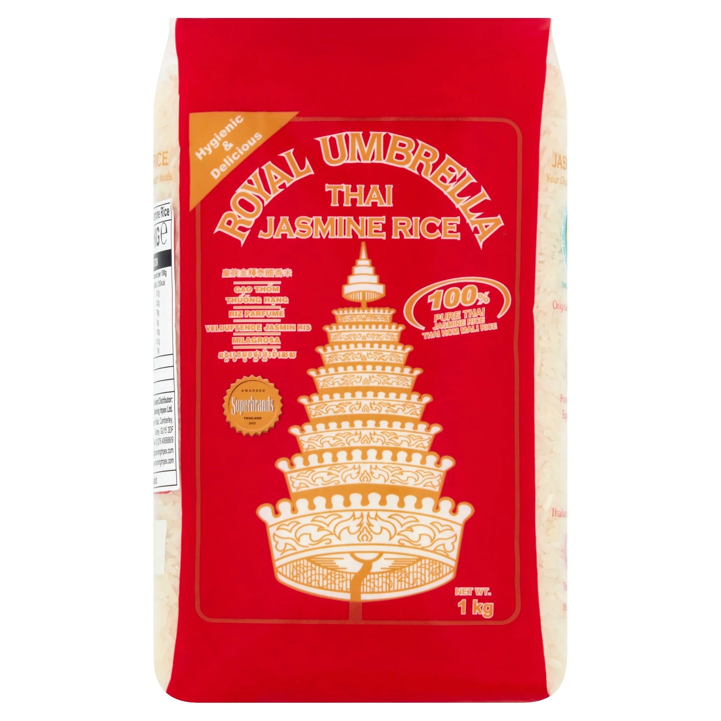 Thai Jasmine Rice 1kg by ROYAL UMBRELLA