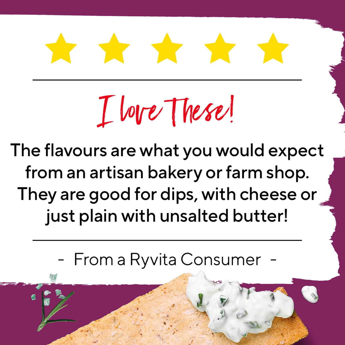 Thins Flatbreads - Rosemary & Sea Salt 125g by RYVITA