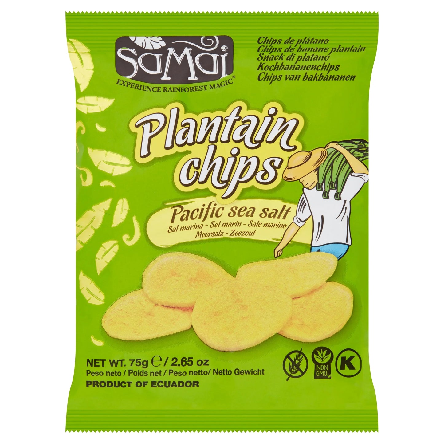 Salted Plantain Chips 75g by SAMAI