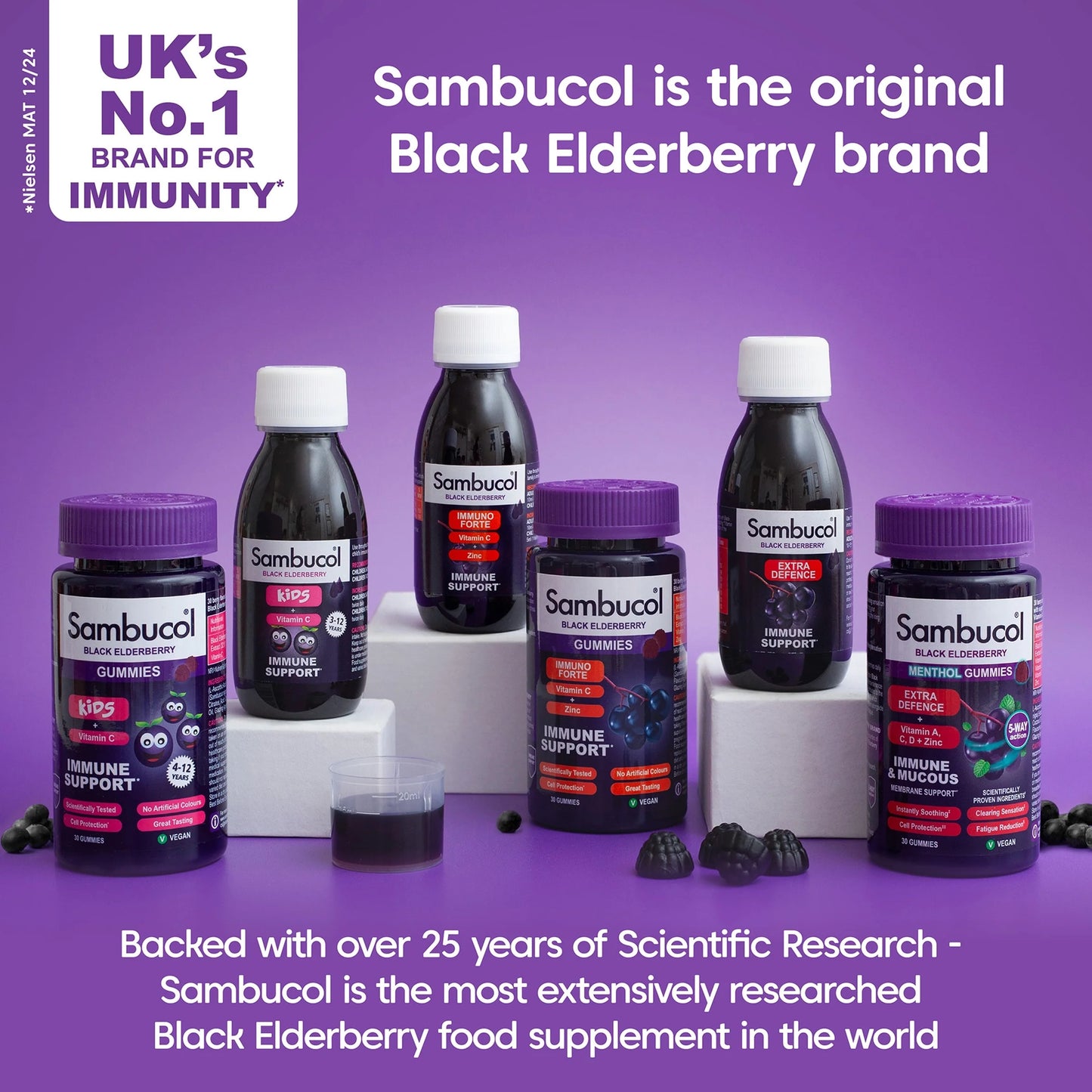 Black Elderberry Liquid For Kids - by SAMBUCOL