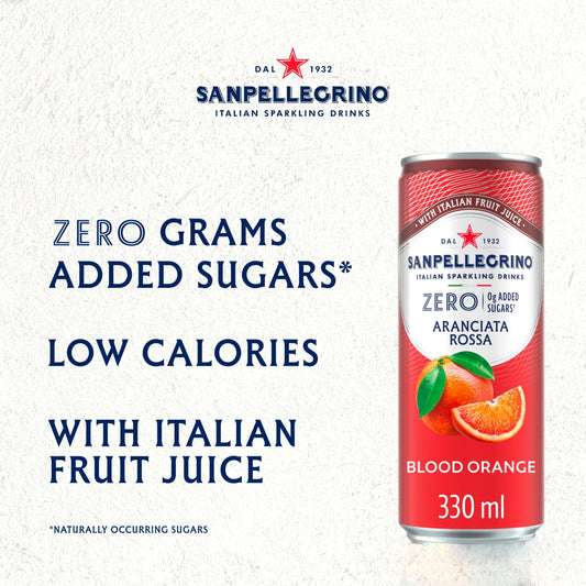 Sparkling Zero Blood Orange 6x330ml by SAN PELLEGRINO