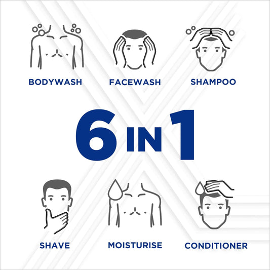 Men Skin Health Deep Clean 6in1 Shower by SANEX