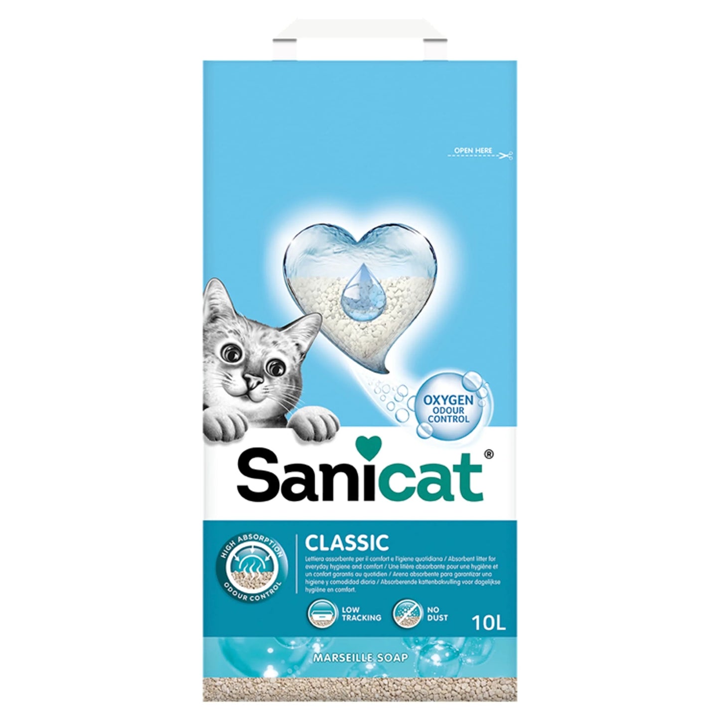 Classic Marseille Soap Cat Litter 10l by Sanicat