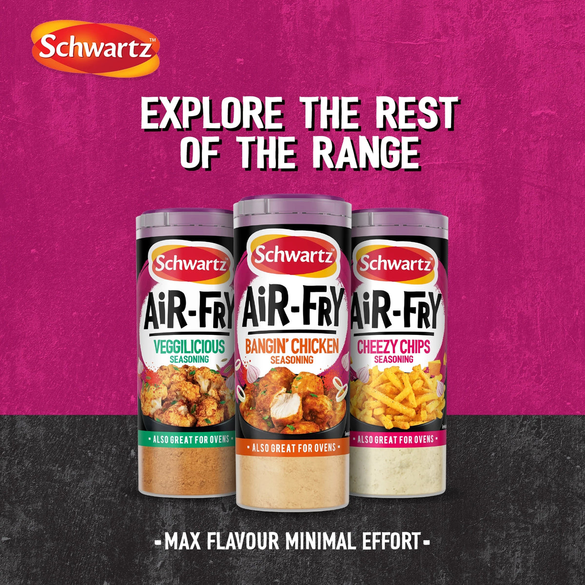 Air Fry Cheesy Chips Seasoning 140g by Schwartz