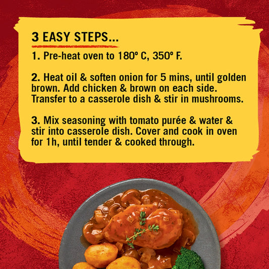 Chicken Chasseur Recipe Mix 40g by Schwartz