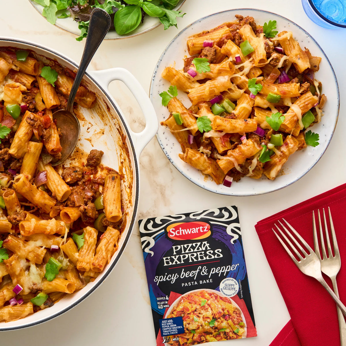 Pizza Express Pasta Bake - Spicy by Schwartz at The British Vault