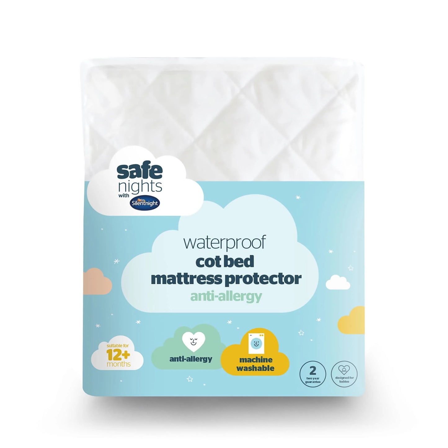 Silent Night Quilted Cotbed Protector by COMFY QUILTS LTD