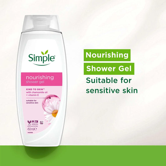 Nourishing Kind To Skin Shower Cream Body Wash 450ml by SIMPLE