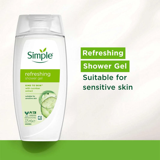 Refreshing Shower Gel Body Wash 225ml by SIMPLE