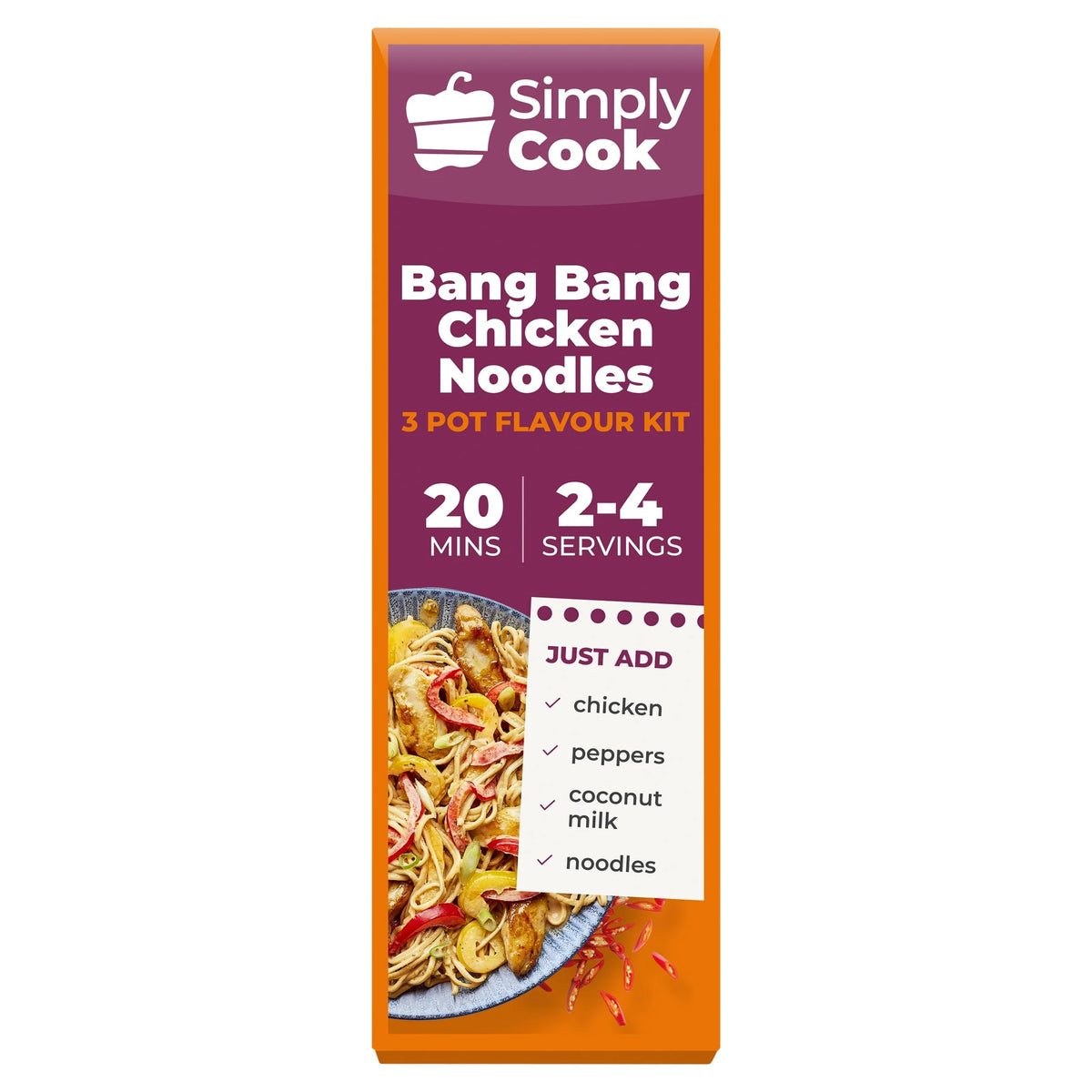 Bang Bang Chicken Noodles Recipe by SIMPLY COOK