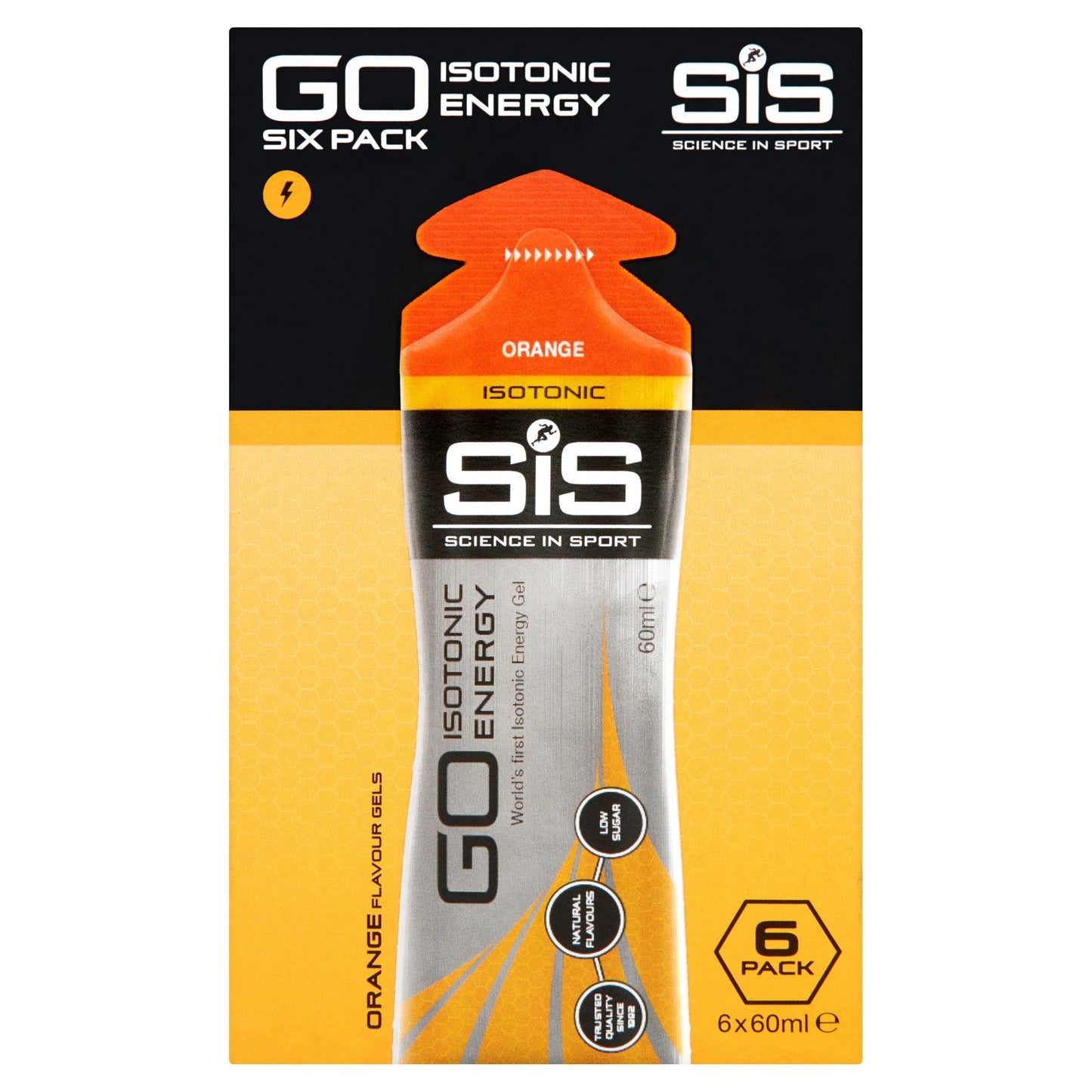 Sis Go Isotonic Energy Gel - Orange 6 X 60ml by SCIENCE IN SPORT