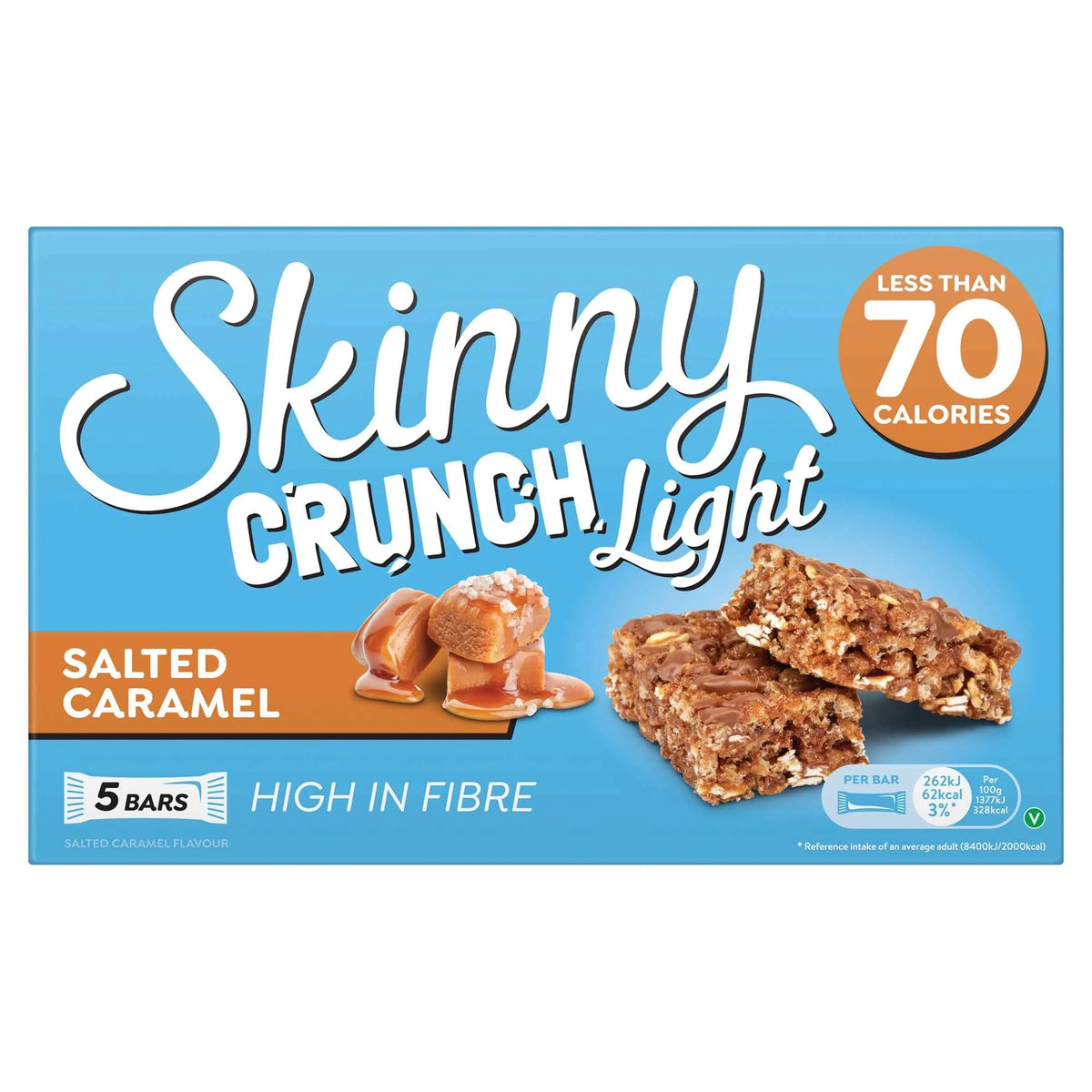 Crunch Light Salted Caramel 5x19g by SKINNY