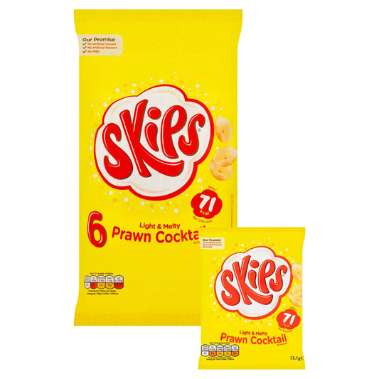 Skips Prawn Cocktail Multipack Crisps 6x13.1g by KP