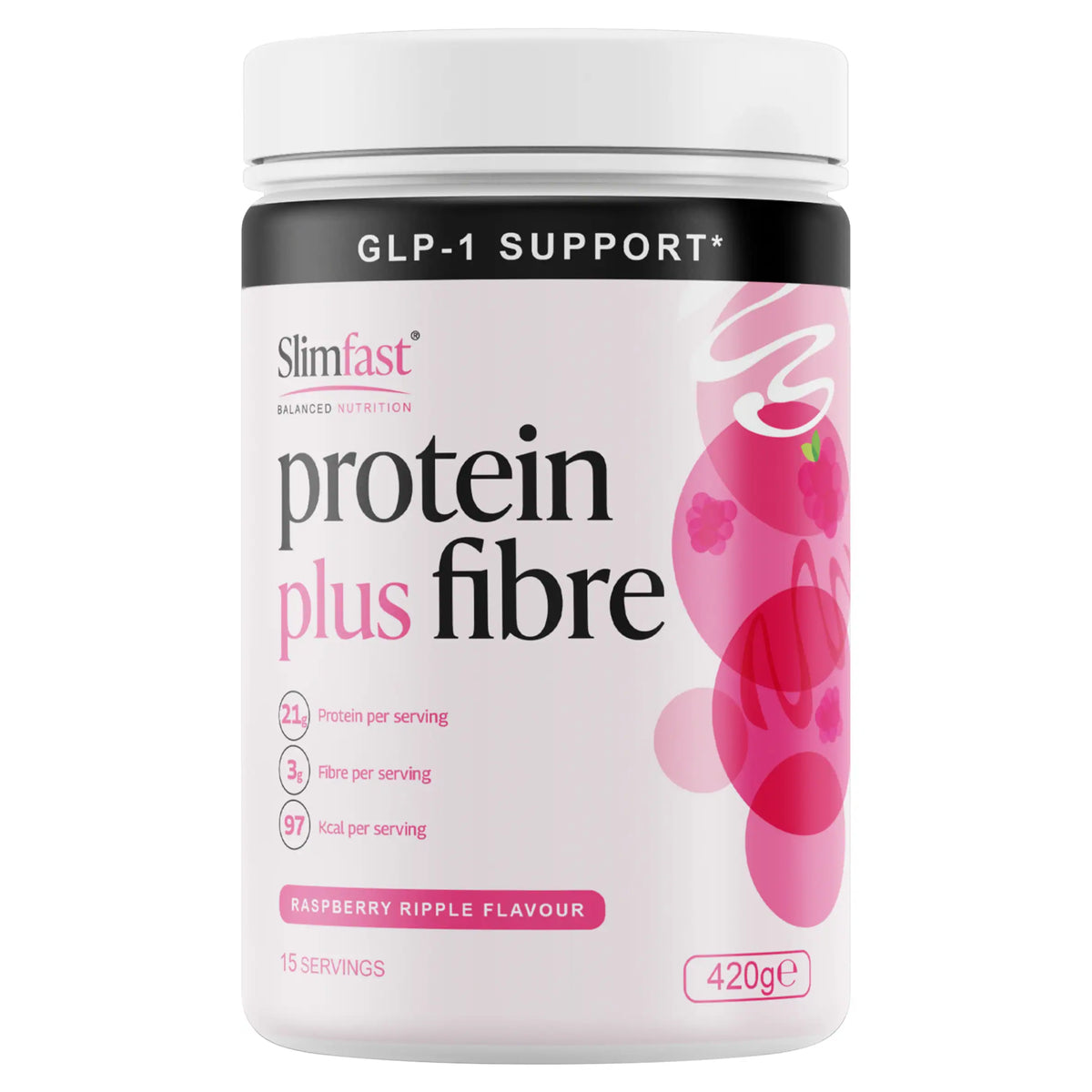 Protein Plus Fibre Raspberry Ripple by SLIMFAST at The British Vault
