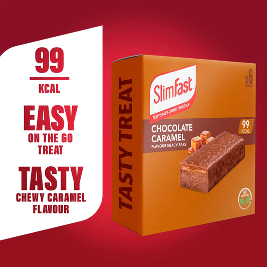 Snack Bar - Chocolate Caramel 6 Bars by SLIMFAST