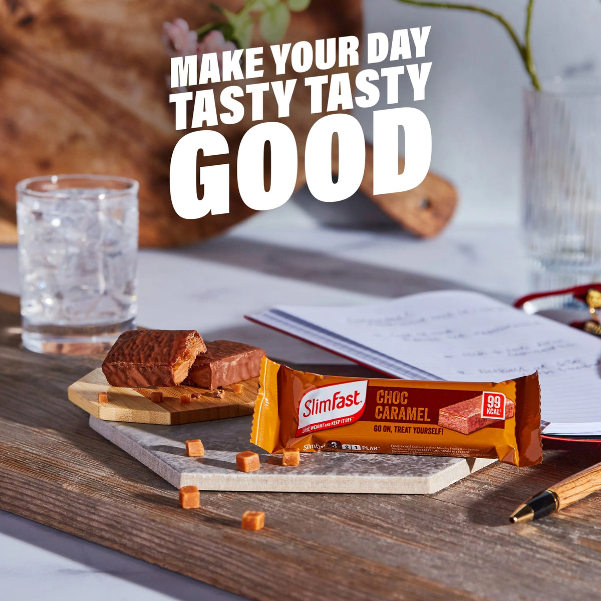 Snack Bar - Chocolate Caramel 6 Bars by SLIMFAST