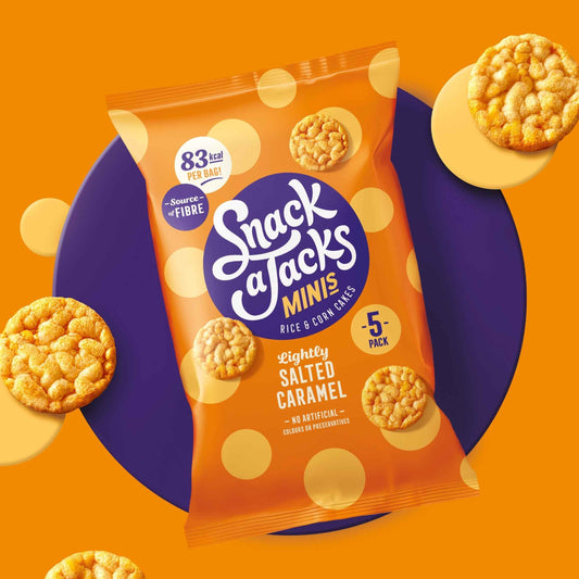 Snack A Jacks Minis Salted Caramel Corn Cakes by SNACK-A-JACKS