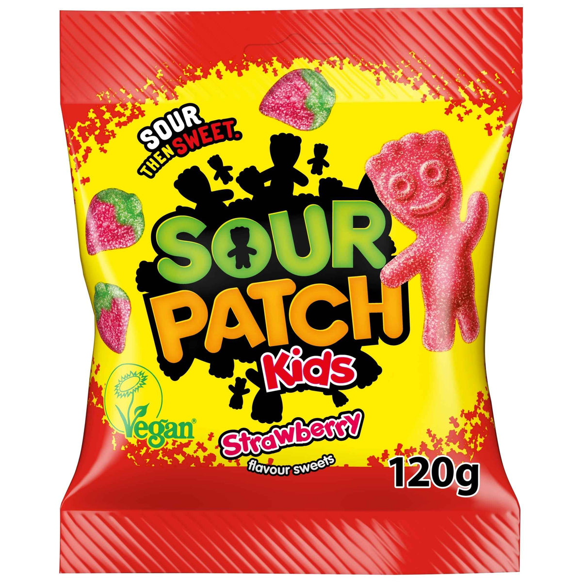 Strawberry Flavour Sweets 120g by SOUR PATCH Kids