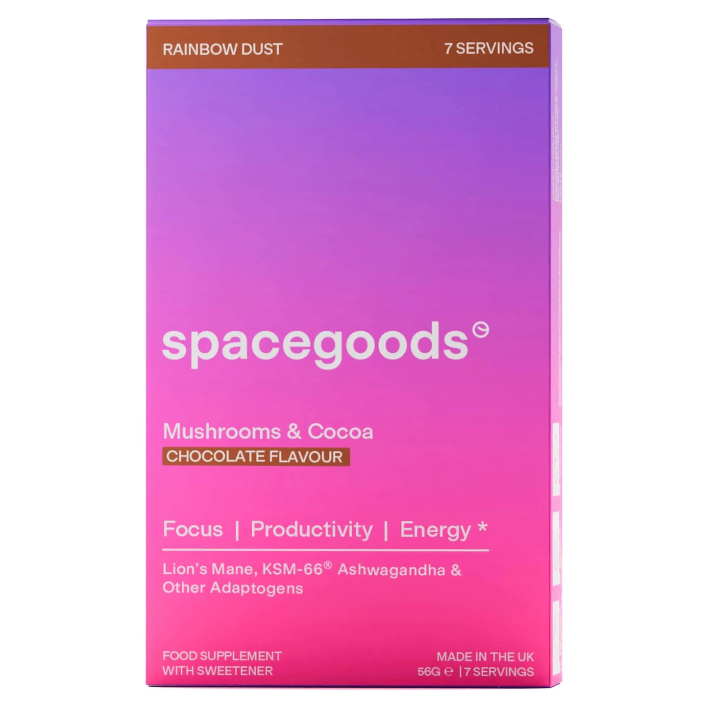 Rainbow Dust Mushroom & Adaptogen Powder - Chocolate by spacegoods