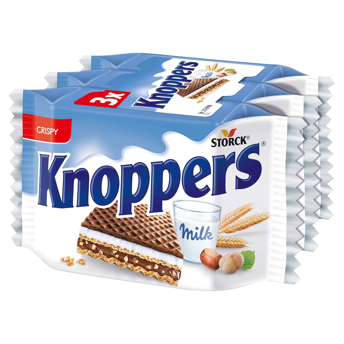 Knoppers Milk And Nut Wafers 75g by STOCK