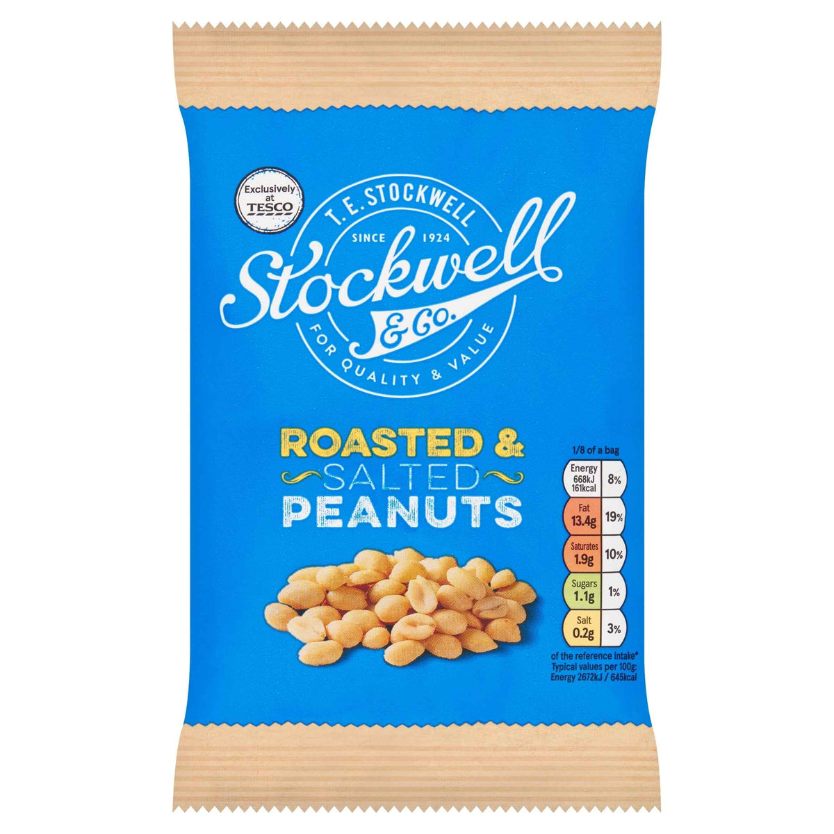 Stockwell & Co Roasted & Salted Peanuts 200g by Stockwell & Co.