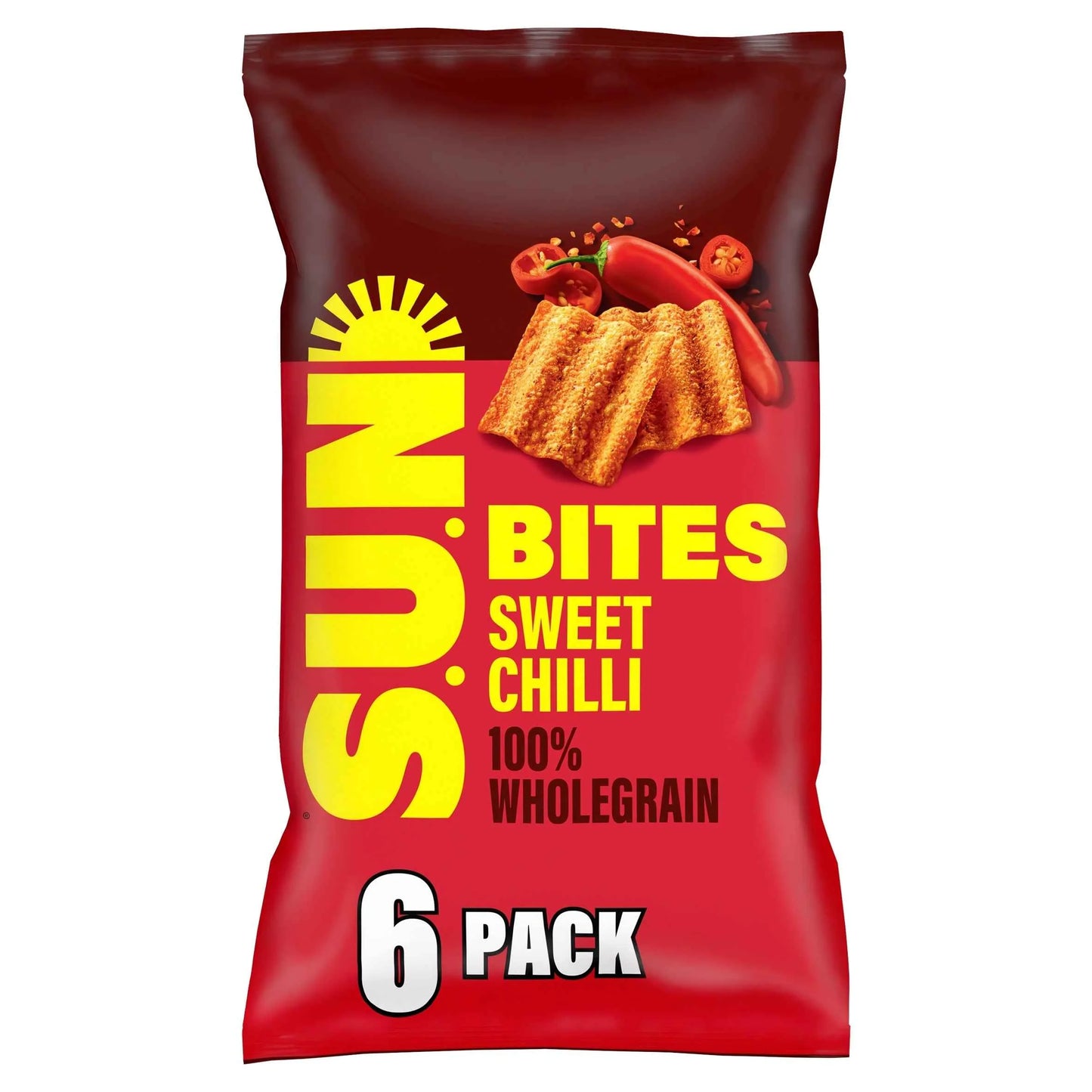 Sunbites Sun Ripened Sweet Chilli Multipack Crisps 6x25g by WALKERS