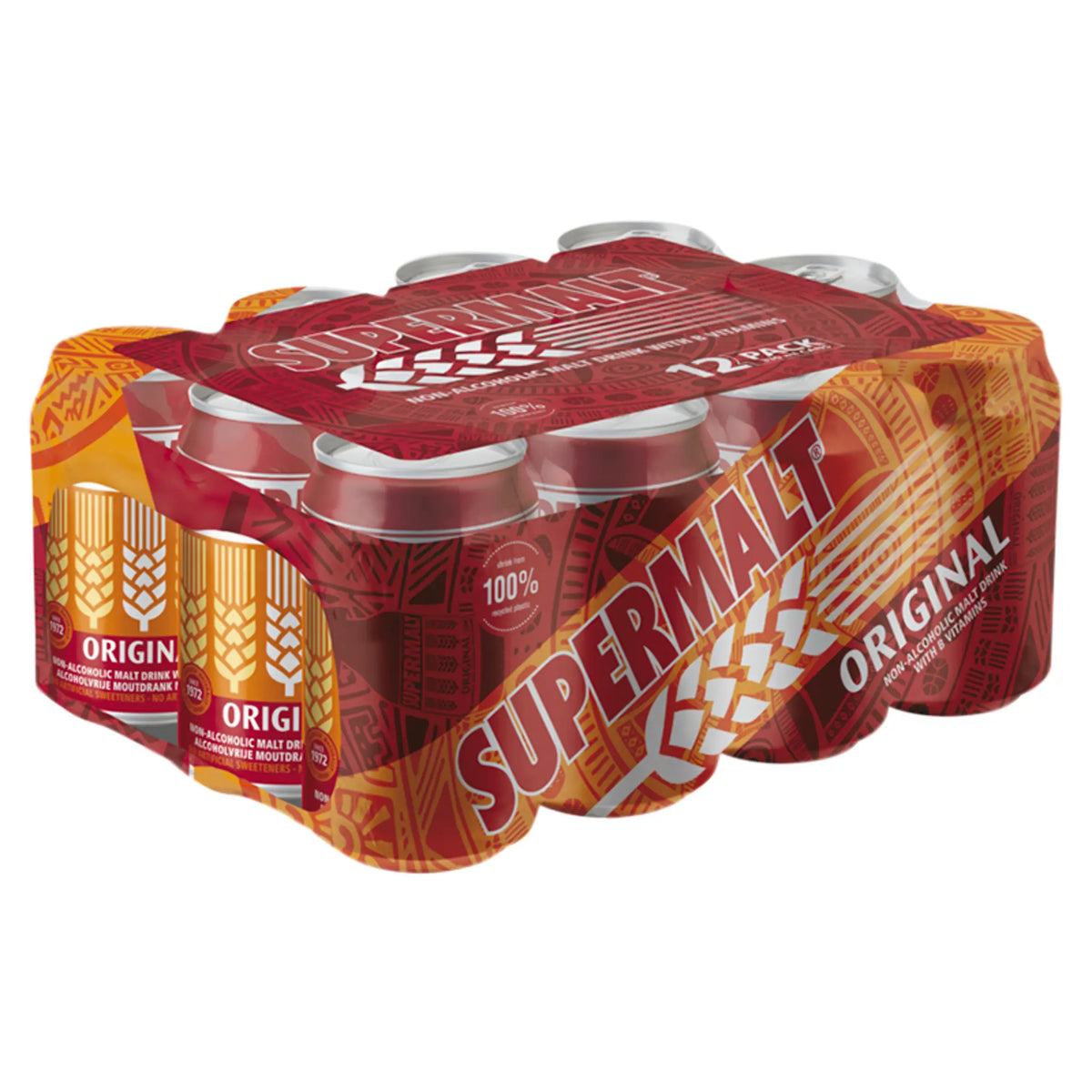 Non- Alcoholic Malt Drink With B by SUPERMALT at The British Vault