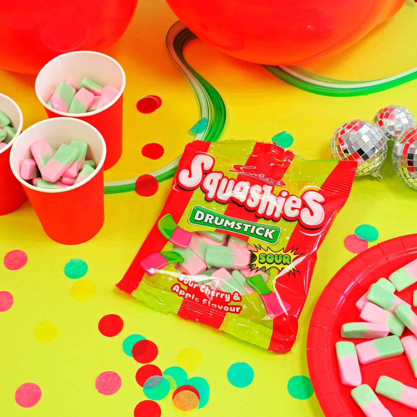 Drumstick Squashies Sour Cherry & by Swizzels