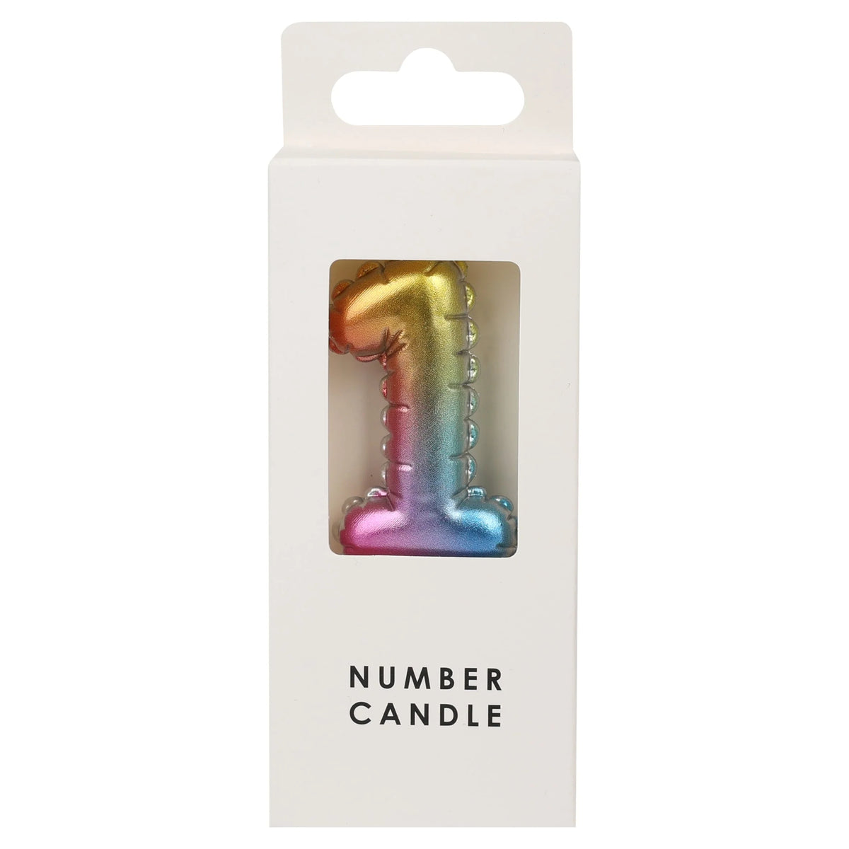 Numerical Candle No. 1 - Multicolour by Table Fun