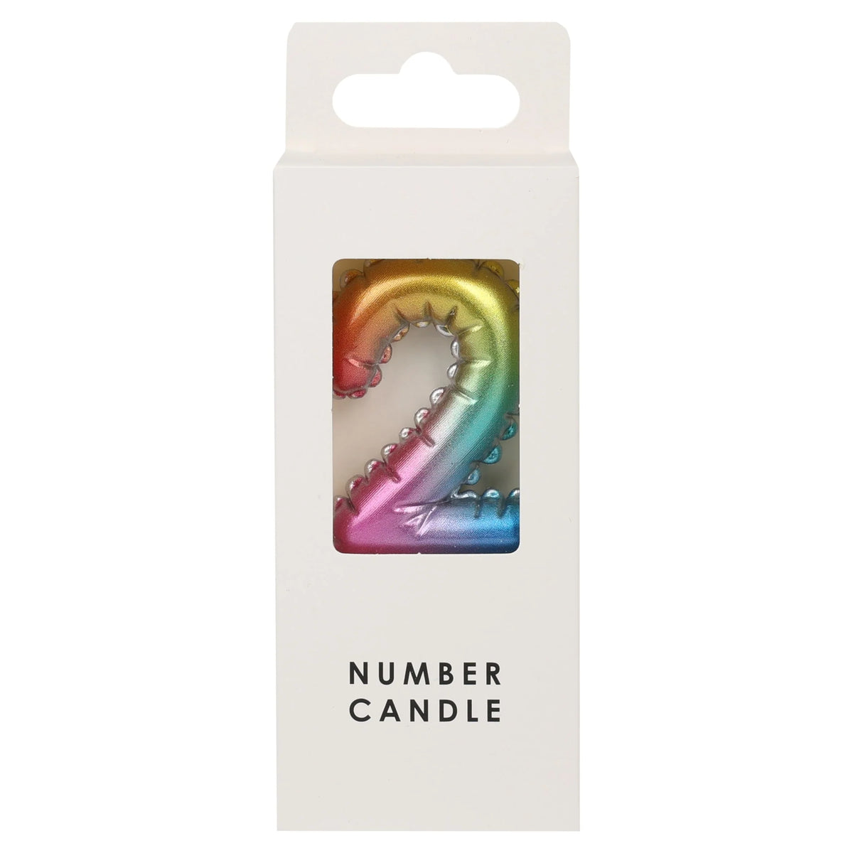 Numerical Candle No.2 - Multicolour by Table Fun