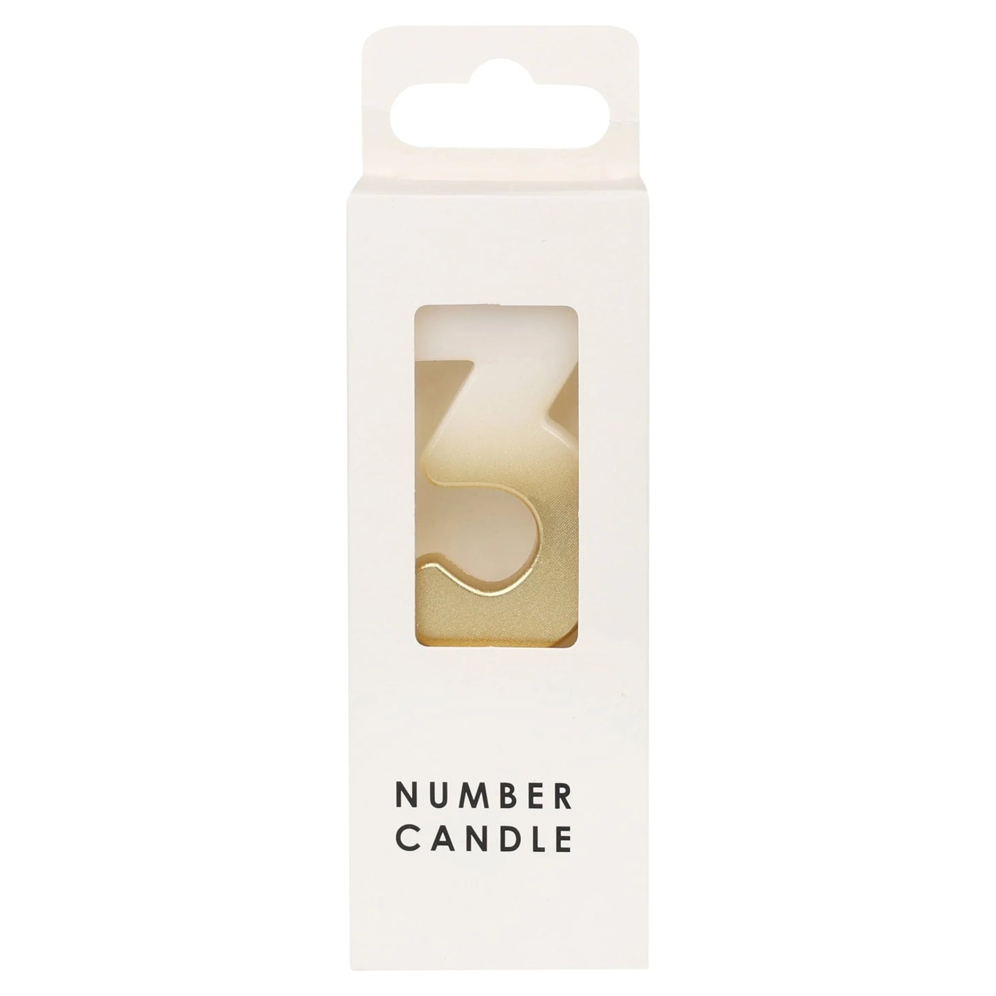 Numerical Candle No.3 - Gold by Table Fun
