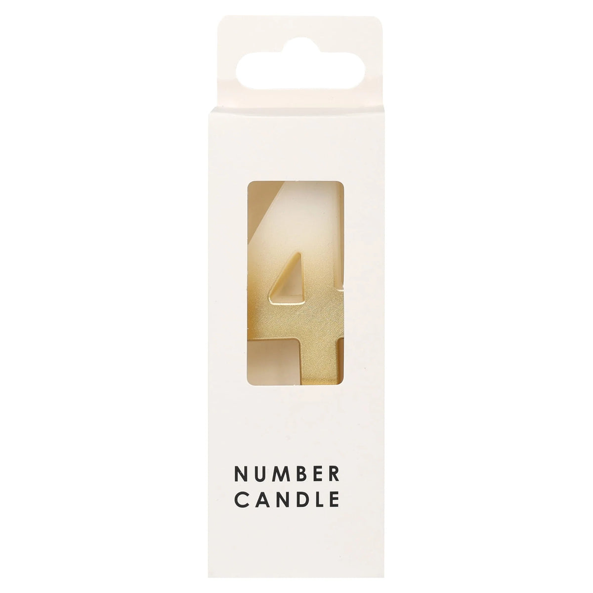Numerical Candle No.4 - Gold by Table Fun