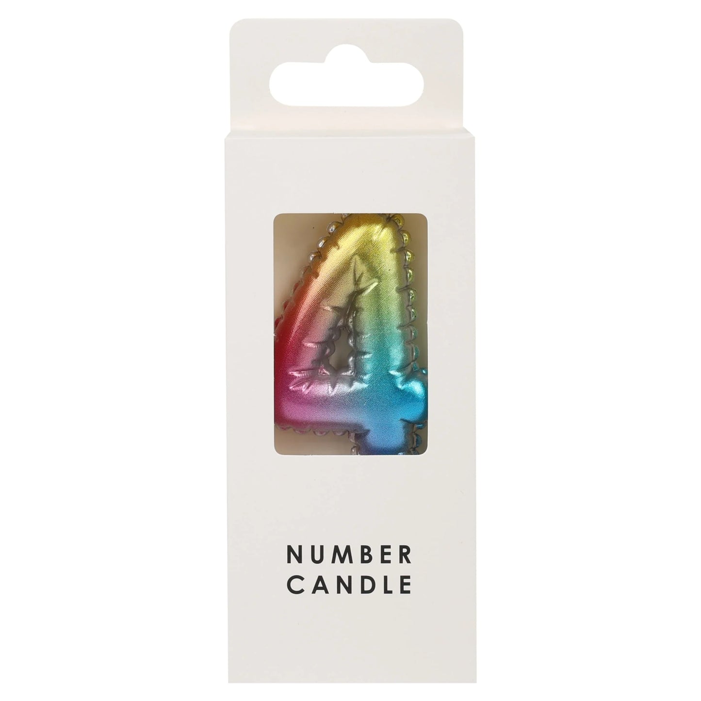 Numerical Candle No.4 - Multicolour by Table Fun