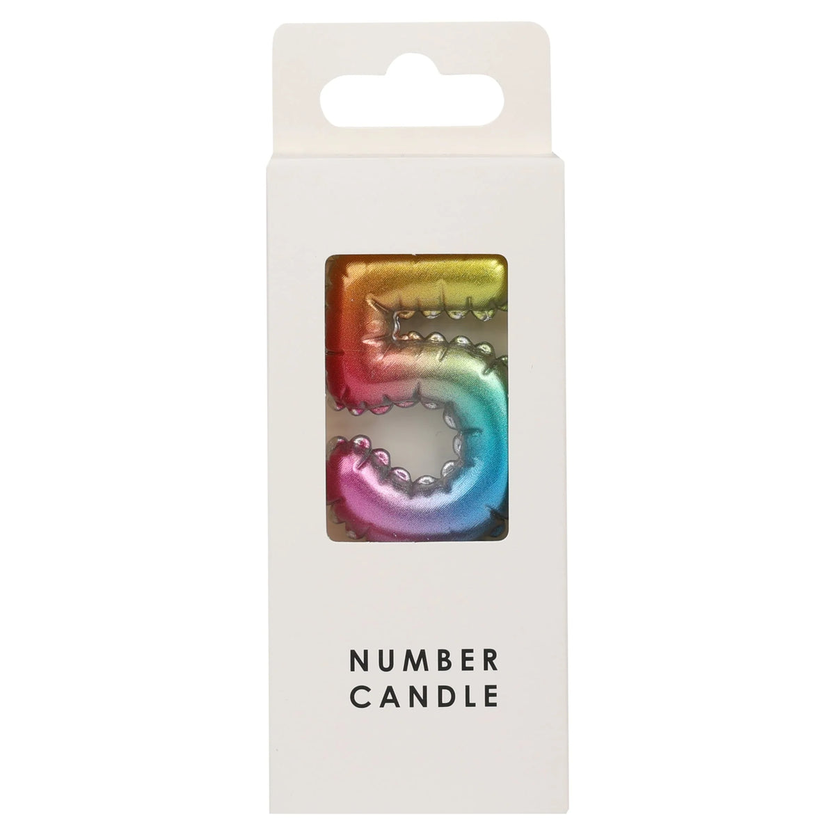 Numerical Candle No.5 - Multicolour by Table Fun