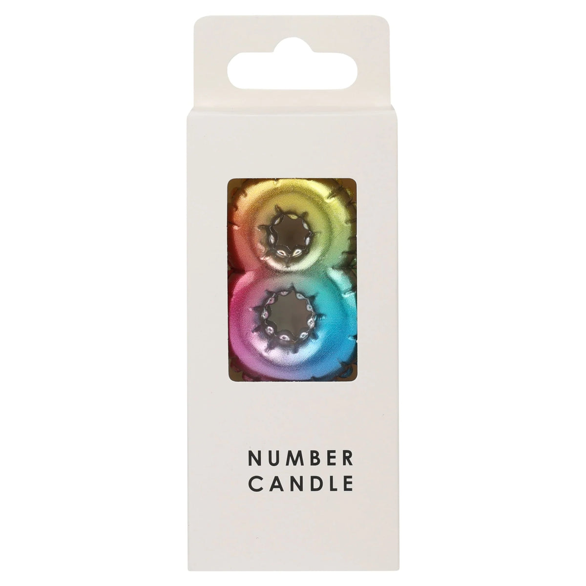Numerical Candle No.8 - Multicolour by Table Fun