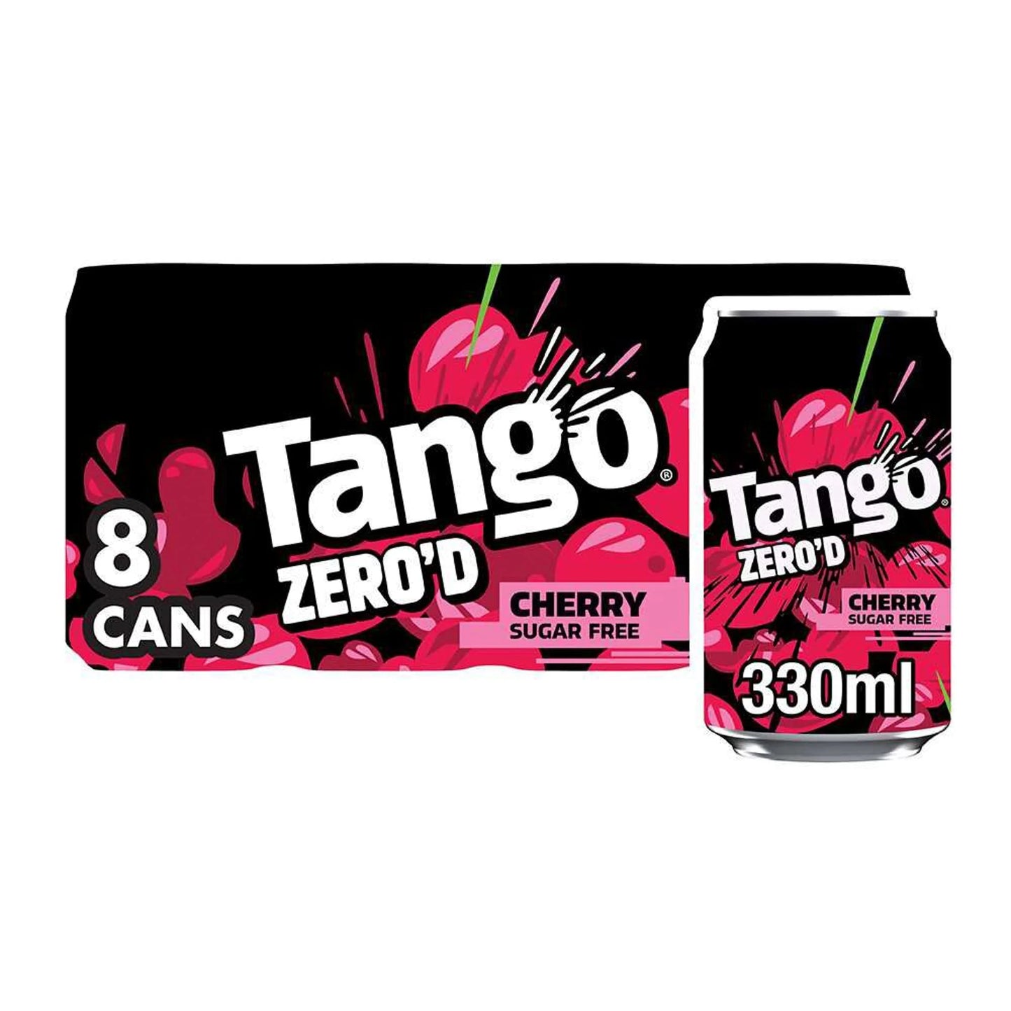 Cherry Sugar Free Soft Drink 8 X 330ml by TANGO