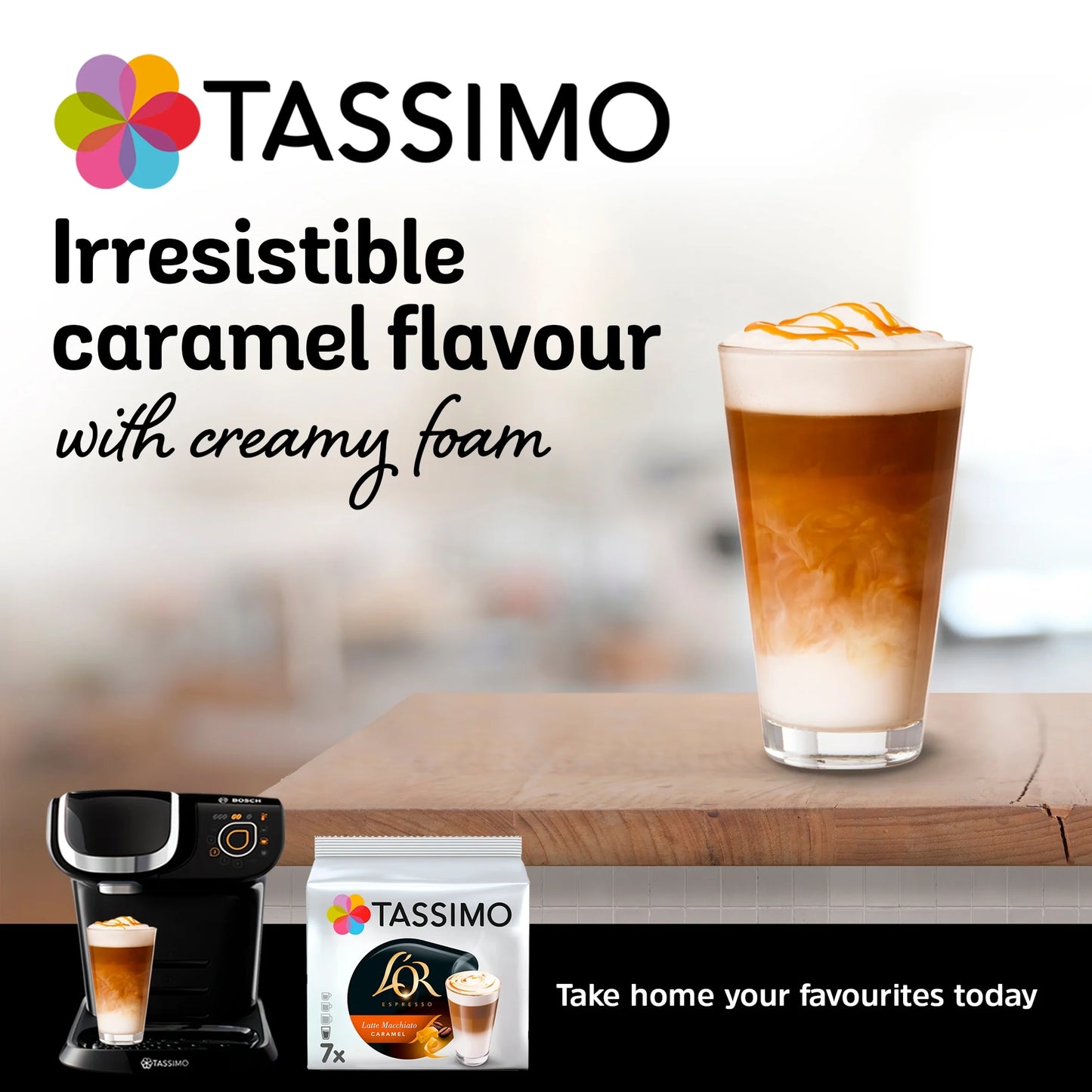 L'or Caramel Latte Macchiato Coffee by TASSIMO