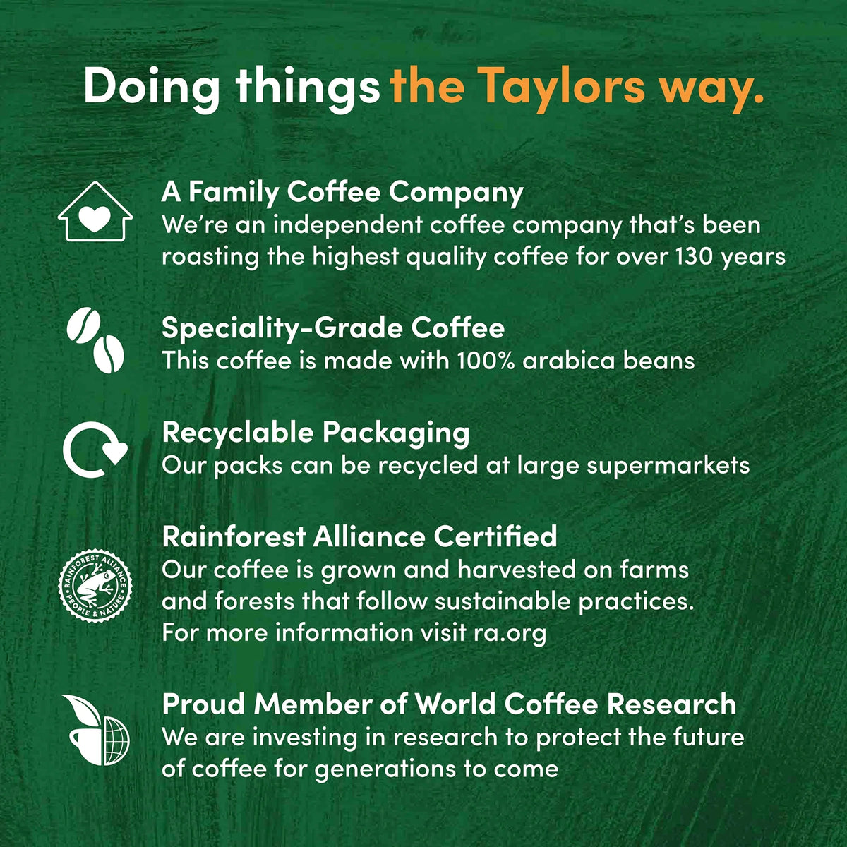 Taylors Rich Italian Roast Coffee Beans 200g by TAYLORS OF HARROGATE