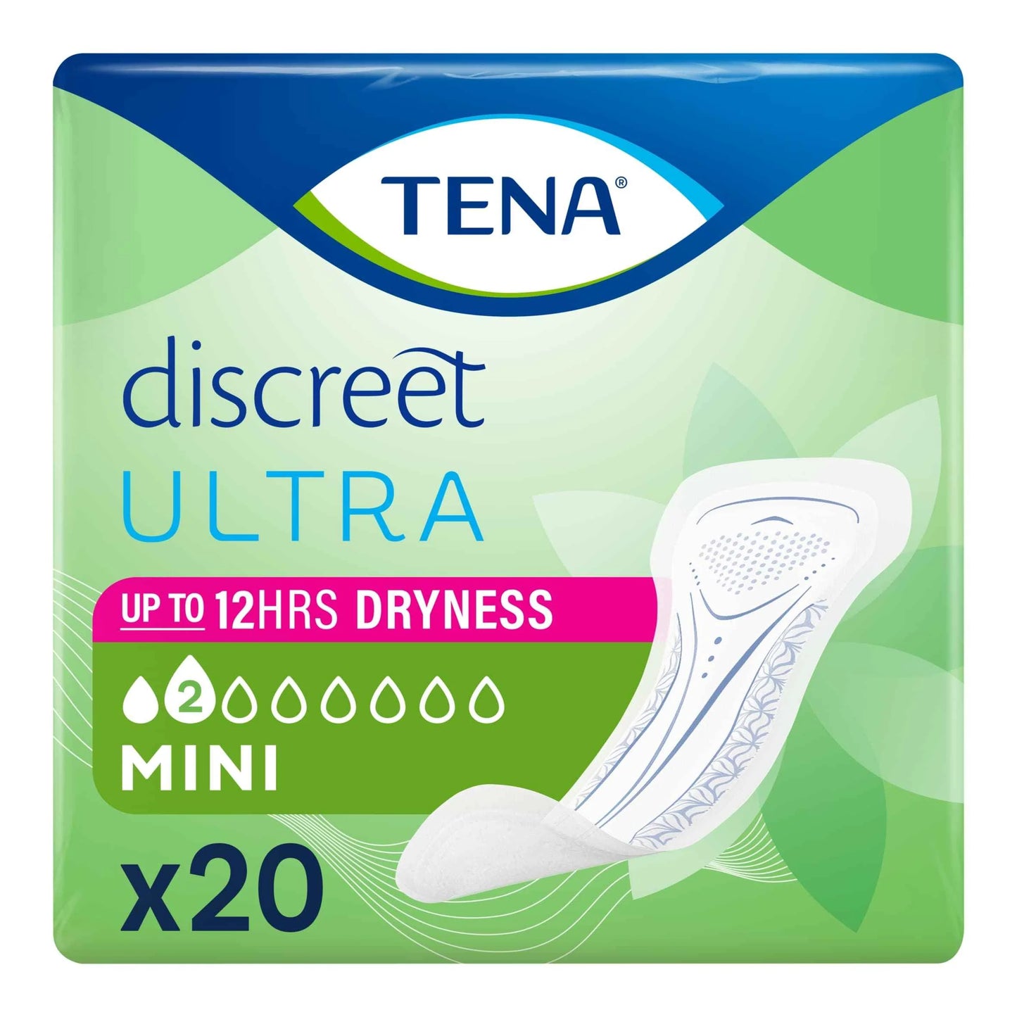 Discreet Mini Incontinence Pads 20 Pack by TENA
