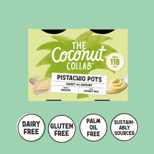 The Coconut Collab Pistachio Pots 4x45g by COCONUT COLLABORATIVE