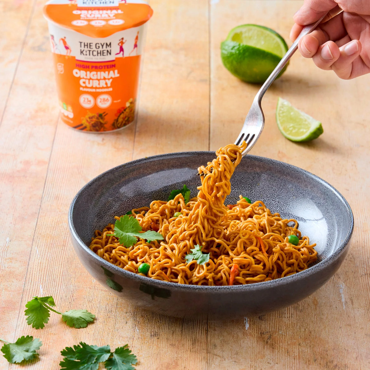 High Protein Original Curry Flavour Noodles 64g by THE GYM KITCHEN