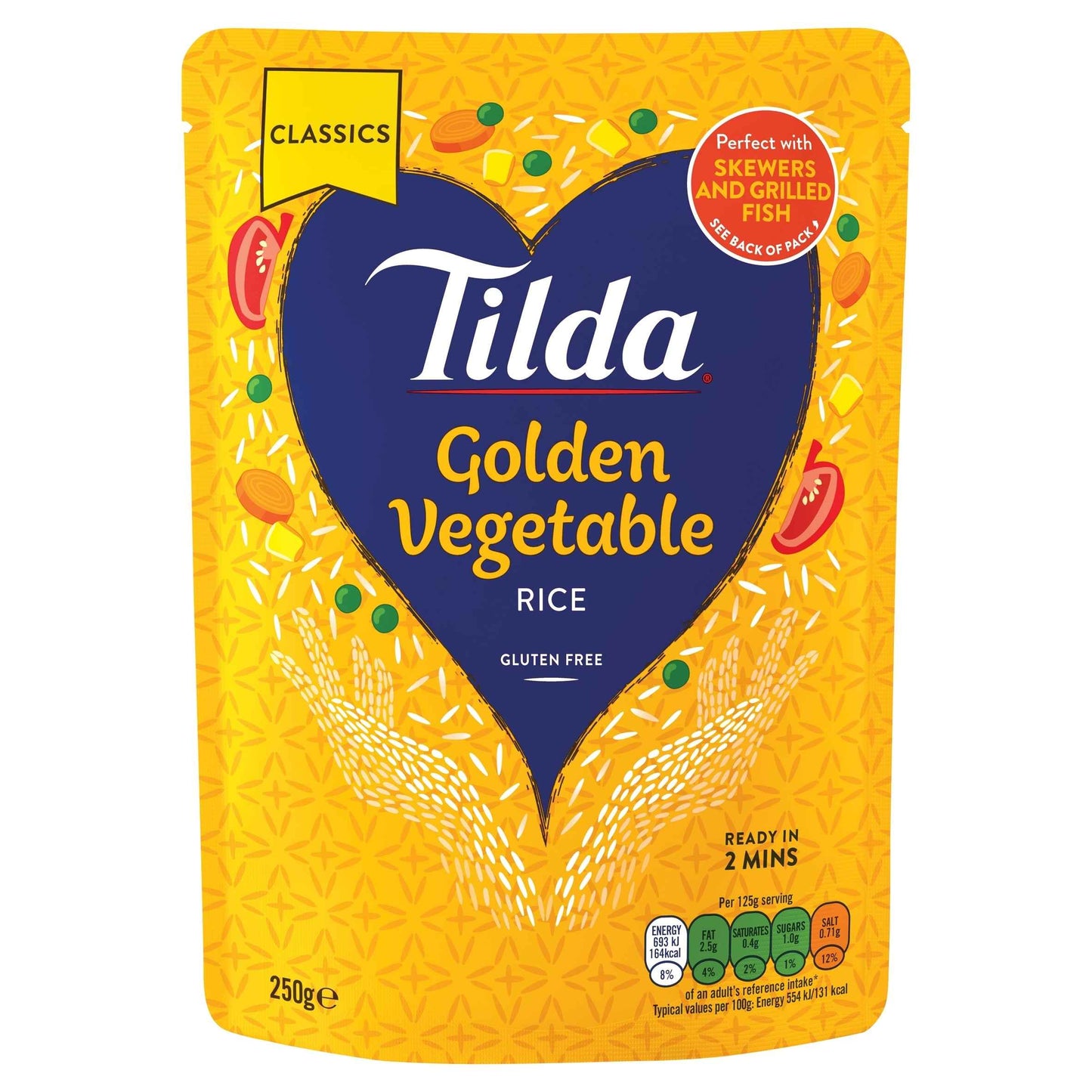 Golden Vegetable Long Grain Rice 250g by Tilda